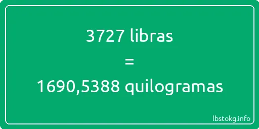 3727 libras a quilogramas - 3727 libras a quilogramas