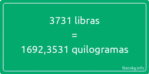 3731 libras a quilogramas - 3731 libras a quilogramas