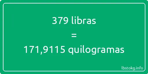 379 libras a quilogramas - 379 libras a quilogramas