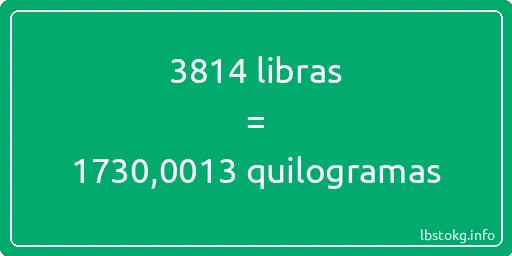 3814 libras a quilogramas - 3814 libras a quilogramas