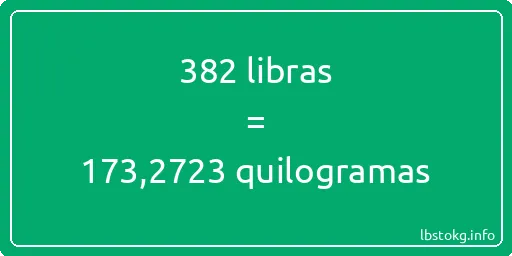 382 libras a quilogramas - 382 libras a quilogramas