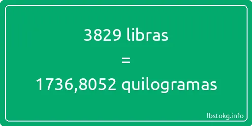 3829 libras a quilogramas - 3829 libras a quilogramas