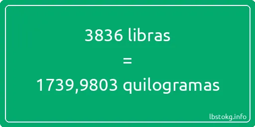 3836 libras a quilogramas - 3836 libras a quilogramas