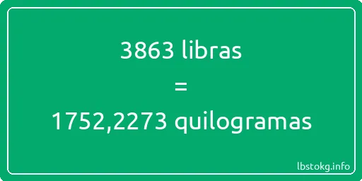 3863 libras a quilogramas - 3863 libras a quilogramas