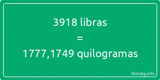 3918 libras a quilogramas - 3918 libras a quilogramas