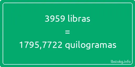 3959 libras a quilogramas - 3959 libras a quilogramas