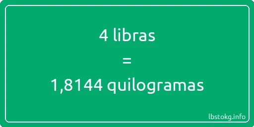 4 libras a quilogramas - 4 libras a quilogramas