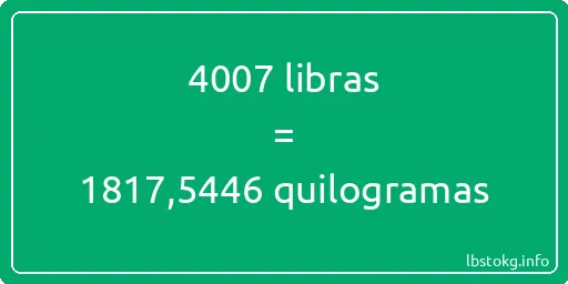 4007 libras a quilogramas - 4007 libras a quilogramas