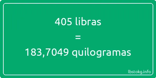 405 libras a quilogramas - 405 libras a quilogramas