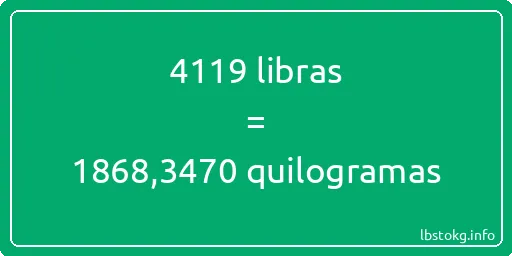 4119 libras a quilogramas - 4119 libras a quilogramas