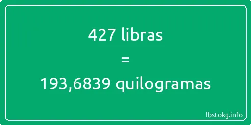 427 libras a quilogramas - 427 libras a quilogramas