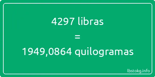 4297 libras a quilogramas - 4297 libras a quilogramas