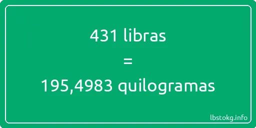 431 libras a quilogramas - 431 libras a quilogramas