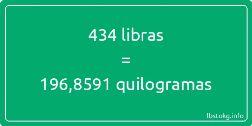 434 libras a quilogramas - 434 libras a quilogramas