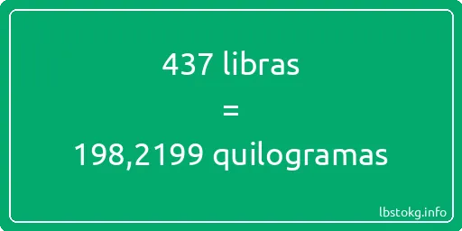 437 libras a quilogramas - 437 libras a quilogramas