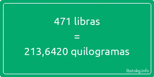 471 libras a quilogramas - 471 libras a quilogramas