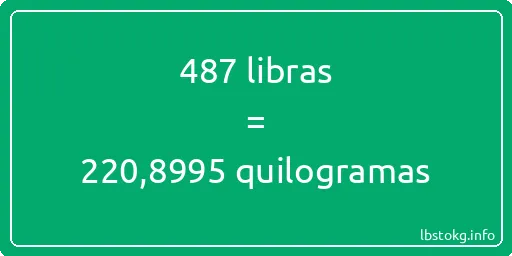 487 libras a quilogramas - 487 libras a quilogramas