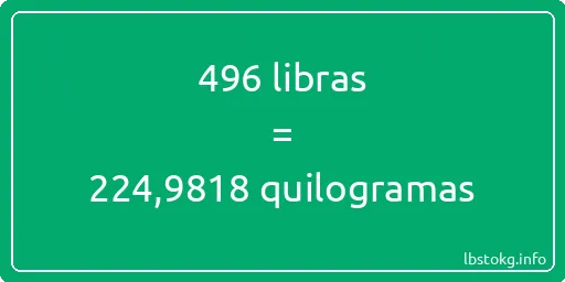 496 libras a quilogramas - 496 libras a quilogramas