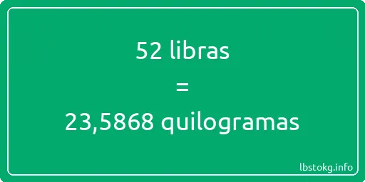 52 libras a quilogramas - 52 libras a quilogramas