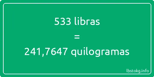 533 libras a quilogramas - 533 libras a quilogramas