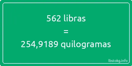 562 libras a quilogramas - 562 libras a quilogramas