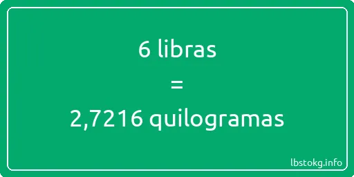 6 libras a quilogramas - 6 libras a quilogramas