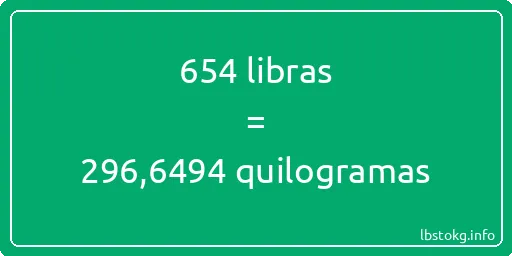 654 libras a quilogramas - 654 libras a quilogramas