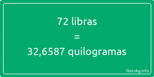 72 libras a quilogramas - 72 libras a quilogramas