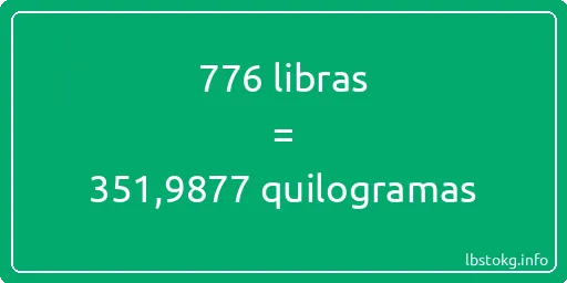 776 libras a quilogramas - 776 libras a quilogramas