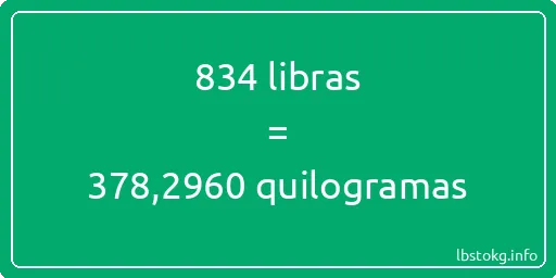 834 libras a quilogramas - 834 libras a quilogramas