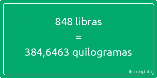 848 libras a quilogramas - 848 libras a quilogramas