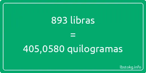 893 libras a quilogramas - 893 libras a quilogramas