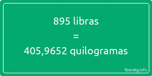 895 libras a quilogramas - 895 libras a quilogramas