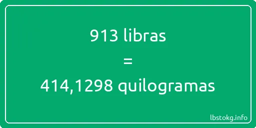 913 libras a quilogramas - 913 libras a quilogramas