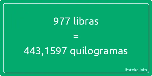 977 libras a quilogramas - 977 libras a quilogramas