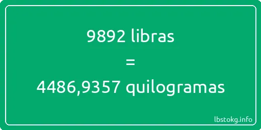 9892 libras a quilogramas - 9892 libras a quilogramas