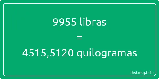 9955 libras a quilogramas - 9955 libras a quilogramas