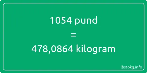 1054 pund till kilogram - 1054 pund till kilogram