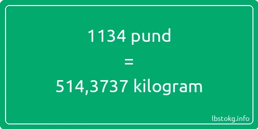 1134 pund till kilogram - 1134 pund till kilogram