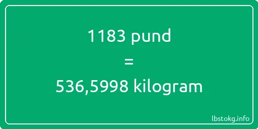 1183 pund till kilogram - 1183 pund till kilogram