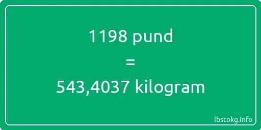 1198 pund till kilogram - 1198 pund till kilogram