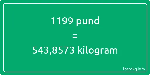 1199 pund till kilogram - 1199 pund till kilogram