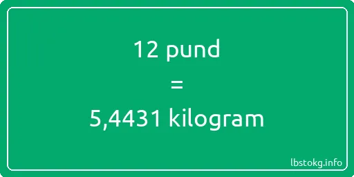 12 pund till kilogram - 12 pund till kilogram