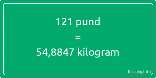 121 pund till kilogram - 121 pund till kilogram