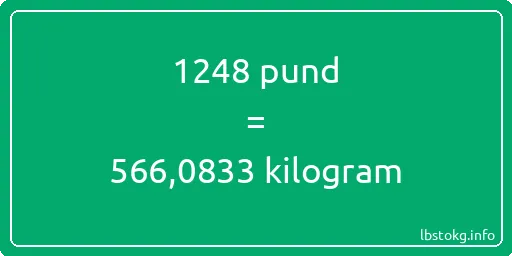 1248 pund till kilogram - 1248 pund till kilogram