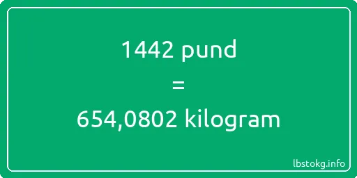 1442 pund till kilogram - 1442 pund till kilogram