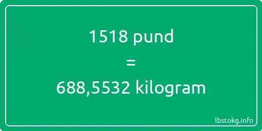 1518 pund till kilogram - 1518 pund till kilogram