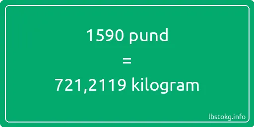 1590 pund till kilogram - 1590 pund till kilogram