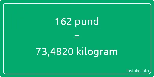 162 pund till kilogram - 162 pund till kilogram