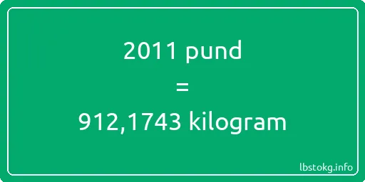 2011 pund till kilogram - 2011 pund till kilogram